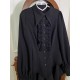 Little Dipper Point Collar Long Sleeve Short and Long Blouse(6th Reservation/13 Colours/Full Payment Without Shipping)